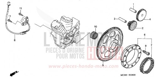PULSE GENERATOR/ STARTING CLUTCH XL650V2 de 2002